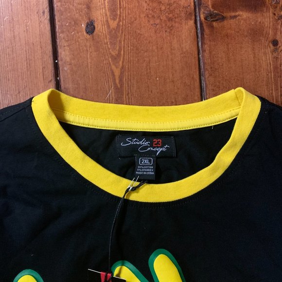NWT Men's Studio 23 Concept Black Hustle Graphic 2X-Large Short Sleeve T-Shirt - Picture 6 of 15